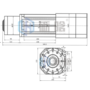 Motor de Husillo de Alta Velocidad 9kW para Máquina Router ATC, Husillo ATC con Rodamiento de Aire, Husillo Refrigerado por Aire 9kW GDZ - Product Image 2