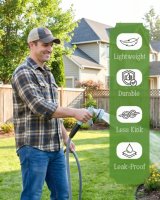 Tuyau d'arrosage certifié NSF, tuyau haute pression avec rotation à 360° °   Poignée pivotante, Approvisionnement direct usine, Compensation pour cas de rupture et de dommages