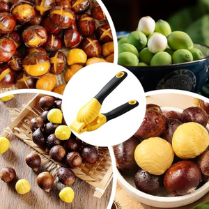 Manual Chestnut Nutcracker Cross-Opening Tool <b>Walnut</b> Cracker <b>Shell</b> Opener Chestnut Peeler Stainless Steel Blade - Product Image 5