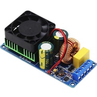 Carte amplificateur numérique monocanal de haute qualité IRS2092S 500W Module amplificateur de puissance Hi-fi de classe D avec ventilateur pour haut-parleurs