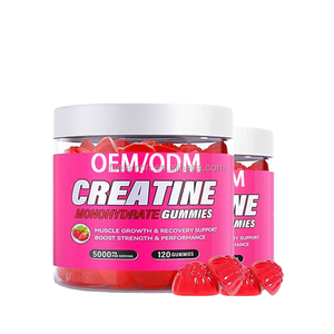 Suplementos Alimenticios Sin Azúcar, Veganos, Gomitas para el Crecimiento Muscular, Dulces Suaves, Gomitas de Monohidrato de Creatina para Mujeres - Product Image 1