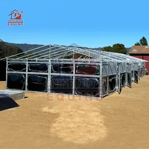 Portable Movable Horse Stables Temporary 12 Foot Horse Stall Fronts