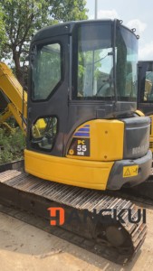 KOMATSU PC55 5,5 tonnes, pelle hydraulique sur chenilles, excavatrice PC56 d'occasion, excavatrice KOMATSU, conception originale, mini pelle à vendre - Product Image 3