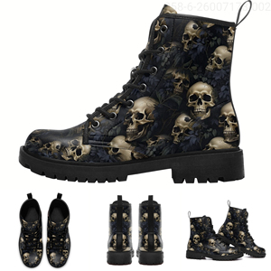 Bottes gothiques Martin personnalisées de haute qualité avec semelle épaisse pour la marche décontractée et le sport 058-6-26007173-002 - Product Image 3