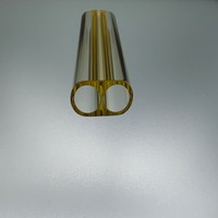 Cavité laser jaune dopée au samarium, type double orifice, cavité de pompage à lampe unique et à tige unique pour soudeuse laser Nd:YAG à pompage par lampe
