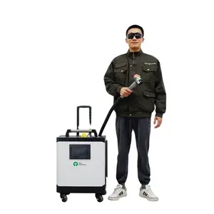 200W 300W Portable Trolley Case Laser Cleaning Machine Efficient Derusting Oil Graffiti Pulse Laser Cleaning Machine