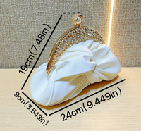 Sac de Soirée Fourre-Tout pour Femme Très Vendu avec Chaîne, Sac à Main de Luxe Haut de Gamme pour Femme, Pochette de Dîner en Strass Tendance, Sac à Main Élégant pour Dames