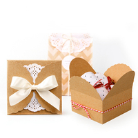 Boîte à savon pliante rose mignonne avec ruban, emballage cadeau carré en carton coloré, personnalisable avec logo, vente en gros, fabricant