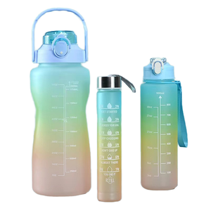 Tristan Bouteille en plastique géante 2L sans Bpa avec couvercle de motivation étanche Eau chaude Applicable Gallon en plastique à grand volume - Product Image 4