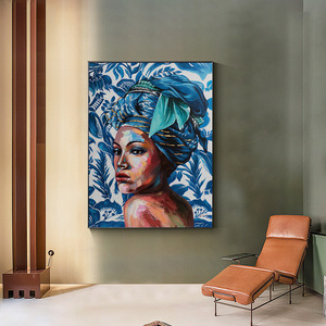 Mode Noir Fille Mur Décor <span class=keywords><strong>Graffiti</strong></span> Art Peintures Sur Toile Encadrée 16x24inch - Product Image 6