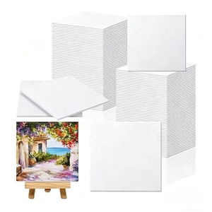 GF Cotton White Multi-size Painting Panel Blank <b>Canvas</b> Sheets DIY Acrylic Oil <b>Paint</b> Sketch Portable Drawing /Boards - Product Image 1