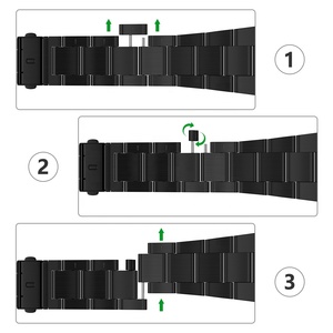 Keepwin Universal Solid 304L Acero inoxidable Fácil instalación Herramientas gratuitas Correa de reloj para Apple iWatch 9 8 Ultra 7 6 5 4 3 2 1 - Product Image 3