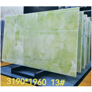 Piedra Natural para Revestimiento de Paredes y Pisos, Azulejos de Ónix, Mármol Verde, <span class=keywords><strong>Encimeras</strong></span> - Product Image 3