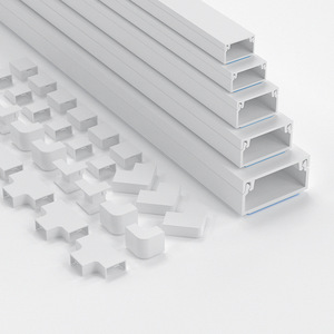 Trắng PVC Cáp Trunking Tự Dính Phẳng Cáp Ống Tùy Chỉnh Cắt Ép Đùn Nhựa Mô Hình Cho Dây Ống Dẫn Phụ Kiện - Product Image 5