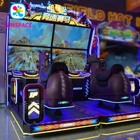 Funspace Vente en gros Jeux vidéo d'arcade Divertissement Équitation Simulateur de chevaux 2 joueurs Fonctionnement de pièces Machine de jeu de course