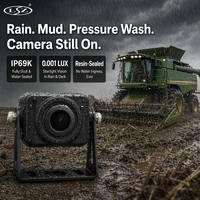 Kit de caméra de surveillance de véhicule 7 pouces IP69K pour moissonneuse-batteuse agricole OEM