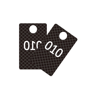 Tái Sử Dụng Nối Tiếp Số In Thẻ Nhựa Sống Bán Quần Áo Móc Áo Nhỏ Thẻ PVC/Tag - Product Image 1