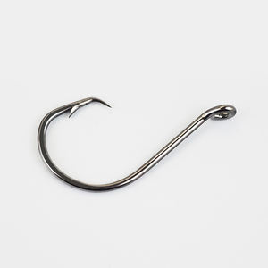 Ganchos de pulpo circulares de acero inoxidable, de níquel negro para pesca en agua dulce o salada - Product Image 2