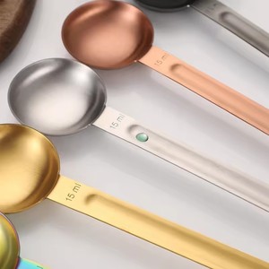 ช้อนตวงสแตนเลสสองด้าน1ช้อนโต๊ะ15มล. และ5มล. ตักกาแฟ - Product Image 6
