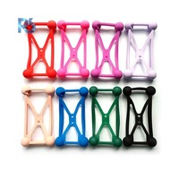 Casing HP Silikon Universal 3D Kartun Lucu Frame Bumper LED Menyala