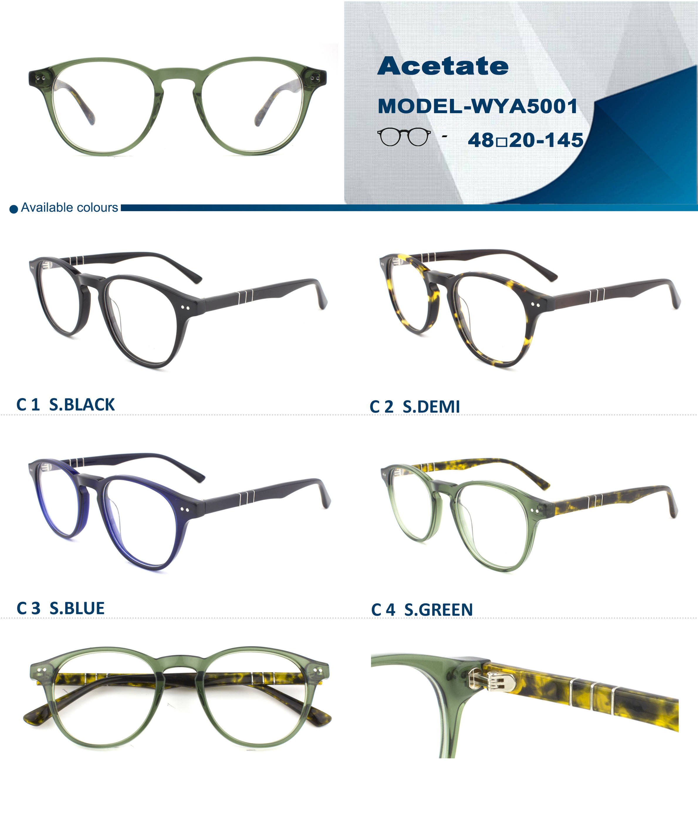 อะซิเตทที่เหมาะกับชายและหญิงขนาด48-20-145