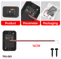 Chargeur USB pour voiture 12/24V, prise QC3.0 Type C PD, charge rapide 48W, double port, adaptateur pour voiture, camion, bateau, camping-car, modification