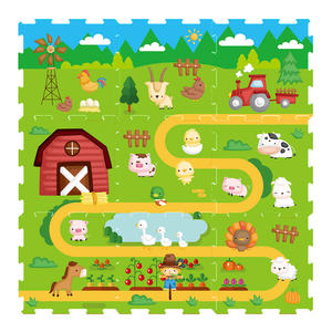 Faithmat Education Dragon Animal Train <strong>Farm</strong> Design Children Puzzle <strong>Play</strong> <strong>Mat</strong> - Product Image 5