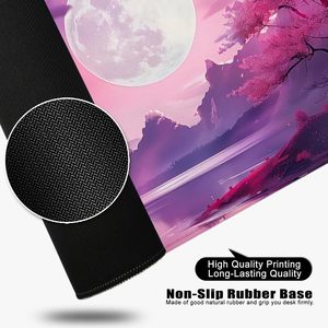 Alfombrilla de Ratón para Juegos de Goma Grande, Impresión Personalizada, Superficie Lisa, Diseño de Paisaje, Antideslizante, Resistente al Agua, en Stock - Product Image 4