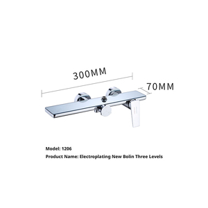 Système de <span class=keywords><strong>douche</strong></span> mural carré moderne avec <span class=keywords><strong>eau</strong></span> <span class=keywords><strong>chaude</strong></span> <span class=keywords><strong>et</strong></span> <span class=keywords><strong>froide</strong></span>, <span class=keywords><strong>douche</strong></span> de salle de bain avec douchette à main - Product Image 3