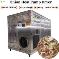 Machine de séchage industrielle pour oignons DH-K03, 200 kg/lot |   Déshydrateur à pompe à chaleur haute capacité pour le traitement des légumes et des aliments