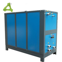 Refroidisseur à spirale industriel refroidi par eau de 15 CV, refroidisseur d'eau industriel de 15 tonnes pour extrudeuse/souffleuse
