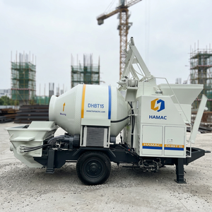 เครื่องผสมคอนกรีตแบบปั๊มไฟฟ้า DHBT15 ขายดี สภาพใหม่ อุปกรณ์ก่อสร้าง ระยะส่งสูงสุด 40 เมตร ระบบลำเลียงแนวตั้ง 18 ลูกบาศก์เมตร/ชั่วโมง - Product Image 2