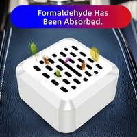 Désodorisant Solaire de Luxe 3-en-1 pour Voiture – Éliminateur de Formaldéhyde et Désodorisant Anti-Odeurs Longue Durée – Aromathérapie Solide pour Usage Automobile