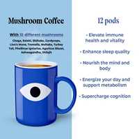 BioFlex Nouveautés : Mélange de café aux champignons en poudre, formule personnalisée, emballage en boîte avec Ashwagandha et Shilajit