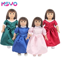 Robe de style western pour filles de 18 pouces en dacron, jouet en peluche par MSYO