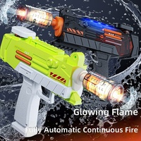 Pistolet à eau électrique Uzi Gerno entièrement automatique à tir continu haute vitesse et à jets de flammes, jouet aquatique d'été pour l'extérieur
