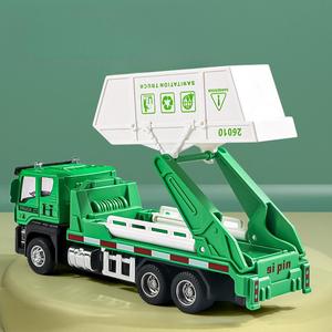 Yuglow Kids Ensemble de jouets camions de voirie et de pompiers en métal moulé sous pression, modèles <span class=keywords><strong>camion</strong></span> benne et <span class=keywords><strong>camion</strong></span> à jet d'eau pour garçons - Product Image 5
