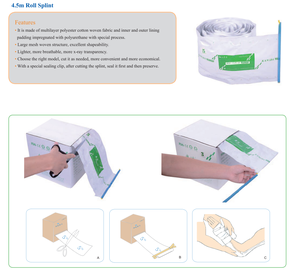 Harga pabrik desain baru belat Gulung kain tenun katun poliester ortopedi nyaman dengan bantalan dalam untuk fraktur - Product Image 1