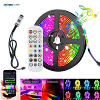 Kit d'Éclairage Flexible USB 5V Bandes LED 5050 SMD Lumière Ruban TV Rétroéclairage Kit Rubans LED Intelligents RGB pour Décoration Maison