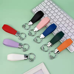 New Design Creative Car Key Rings Gift Wholesale Personality Business Metal <b>Leather</b> <b>Keychain</b> Custom Promotional <b>Leather</b> Keyring - Product Image 5