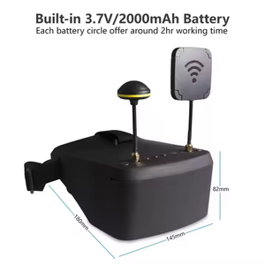 Hot Sales 800D With DVR 5.8G 40CH 5 Inch 4.3 X480 Diversity Video Headset Build In Battery For <b>RC</b> Racing <b>Drone</b> - Product Image 2