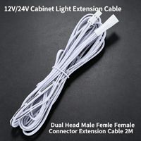 Câble de connexion pour bande LED à 2 broches, connecteur de type Dupont pour éclairage d'armoires, de meubles et d'écrans LED, fourniture pour projets OEM