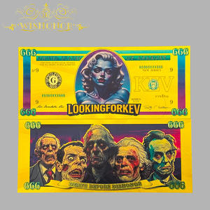 ธนบัตรมาริลีน มอนโร สีทอง ดีไซน์สวยงาม สำหรับเทศกาลฮาโลวีน ชุบทอง 24K - Product Image 1