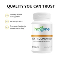 Comprimés de gestion du cortisol à marque privée OEM avec Ashwagandha et L-Théanine – Stabilisateur d'hormones stressantes pour le soutien de la relaxation