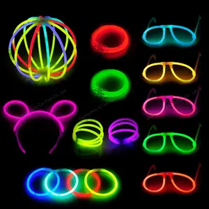 Christmas /Halloween funny 225pcs party pack glow sticks, camping favor activity glow items family