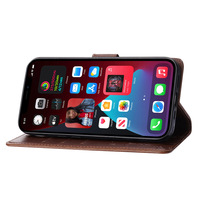 Pour iPhone 16 15 14 13mini X/XS XR Détachable 2 En 1 Portefeuille Porte-Cartes En Cuir Flip Cover Pour Pu Cuir Magnétique Téléphone étui