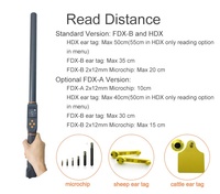 Escáner de Etiquetas para Ganado 134.2khz FDX-A FDX-B HDX, Lector RFID de Animales USB, Lector de Etiquetas de Oreja para Ganado Vacuno, Ovejas, Cabras, Varilla de Temperatura para Granja