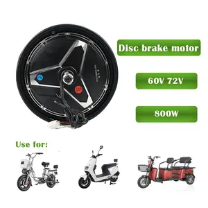 14 16 Inch 800w electric bicycle parts e bike ebike Brushless disc brake bldc Dc Motor For bike Scooter Motorcycle