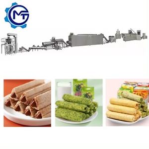 New Automatic Stainless Steel Pea Chips Puff <b>Snacks</b> Extruder Making <b>Machine</b> 380V High Productivity Large Capacity CE Certified - Product Image 3