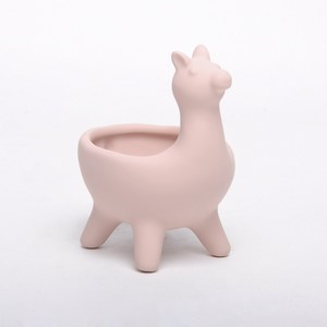 6 pollici di ceramica opaca creativa forma animale Alpaca piccoli <span class=keywords><strong>vasi</strong></span> succulenti all'ingrosso fioriera animale per fiori - Product Image 3